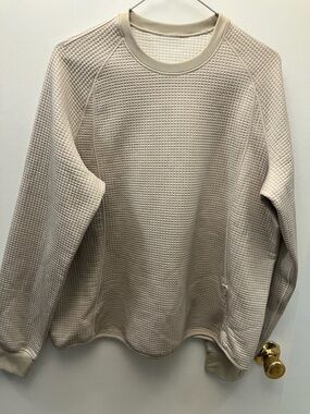 lululemon athletica Cream Waffle-Knit Pullover